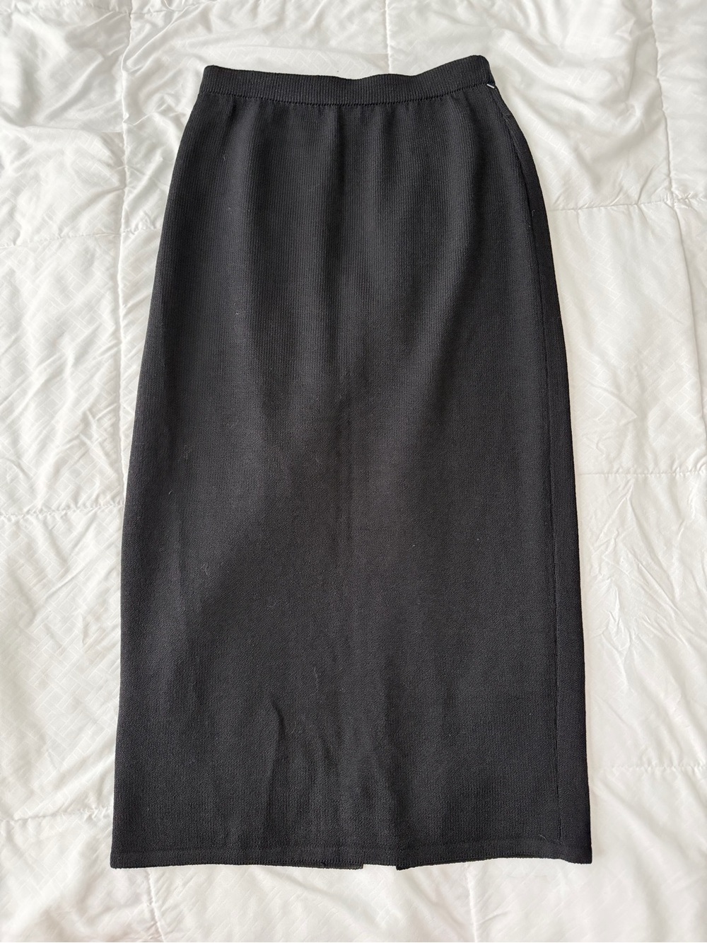 St. John Basics Santana Knit Pencil Skirt 4 Work Career Designer Classic Vintage